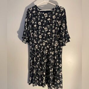 Brooks brothers short sleeve floral dress 14
